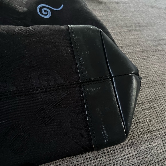 Brighton Black Embroidered Tote Purse - Picture 5 of 10